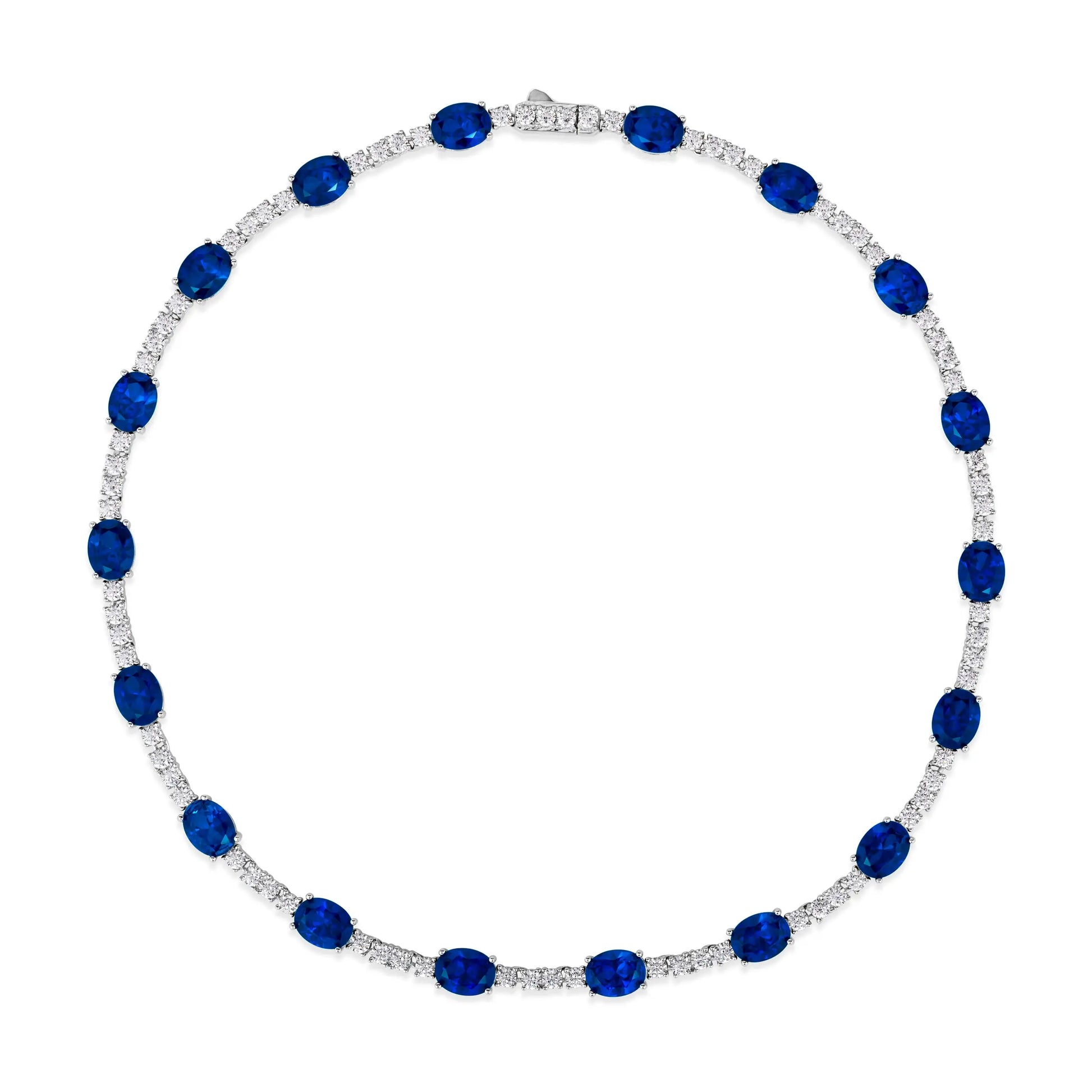Casablanca Blue Sapphire Necklace Anna Zuckerman