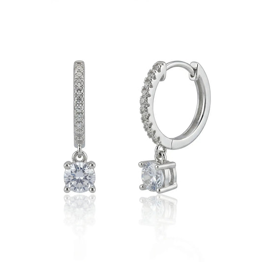 Celeste Drop Huggie Earrings Anna Zuckerman