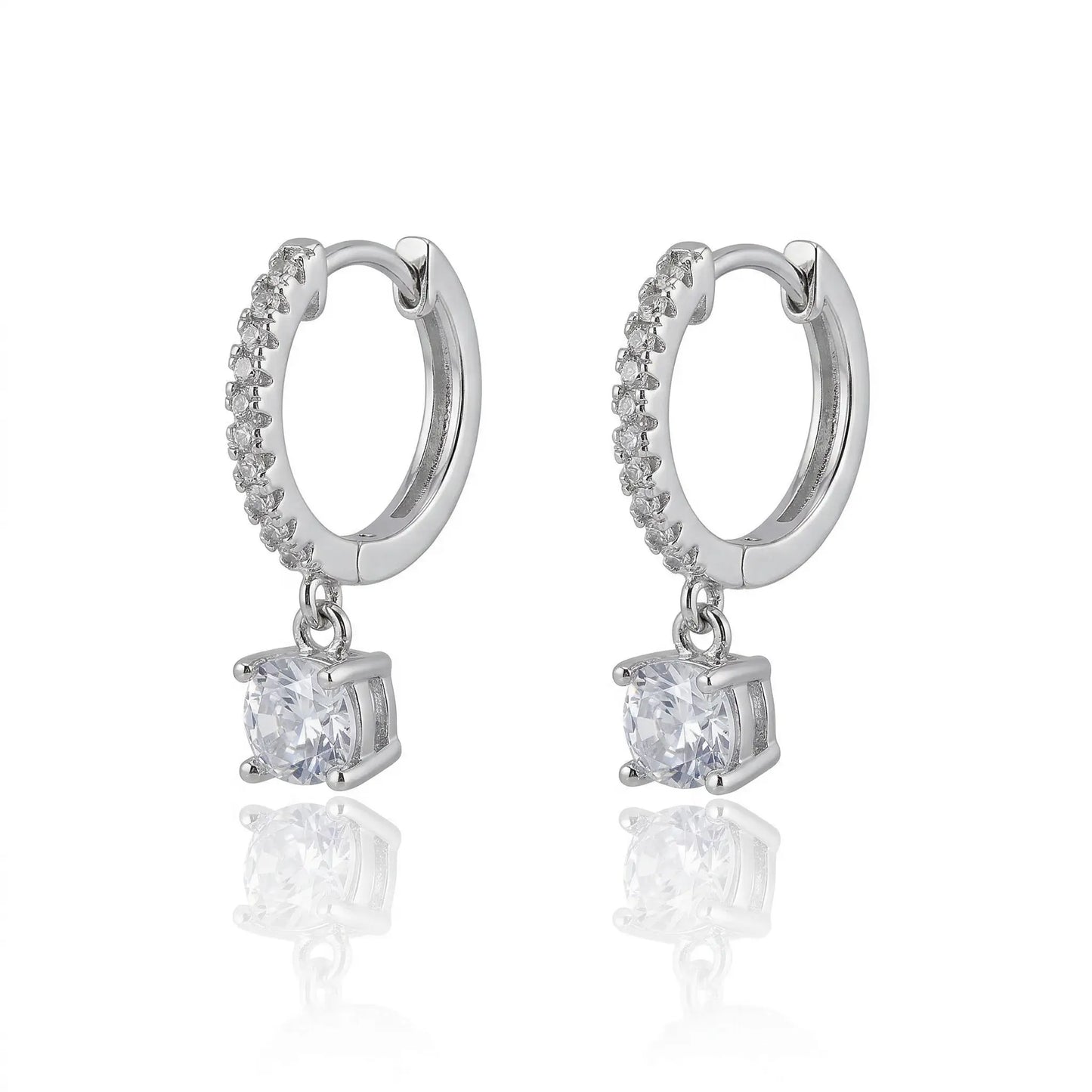 Celeste Drop Huggie Earrings Anna Zuckerman