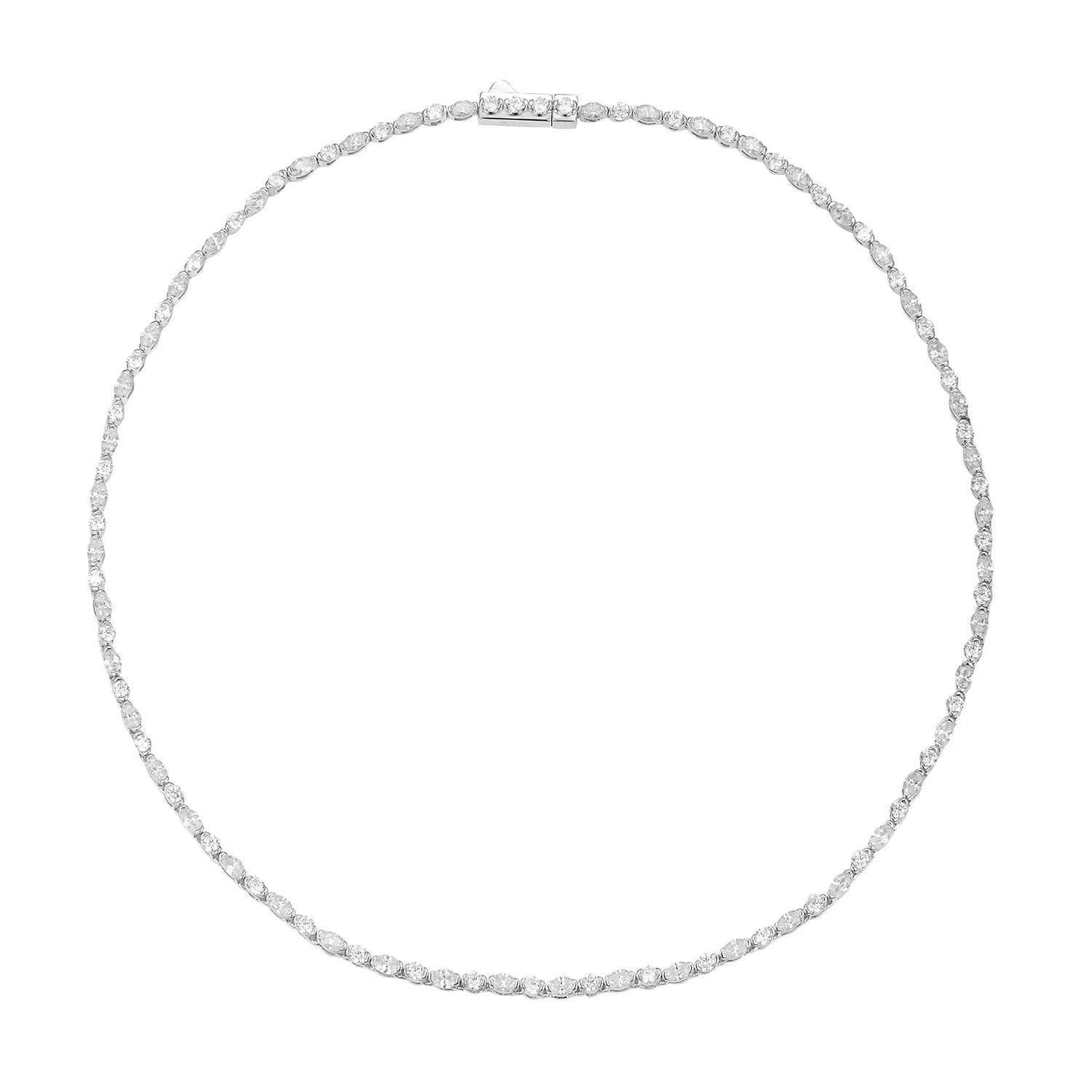 Celeste Whisper Tennis Necklace Anna Zuckerman