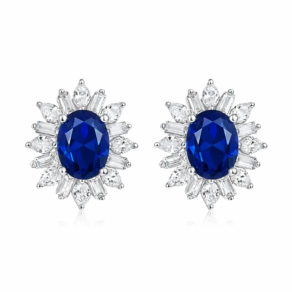 Celestial Crown Sapphire Earrings Anna Zuckerman