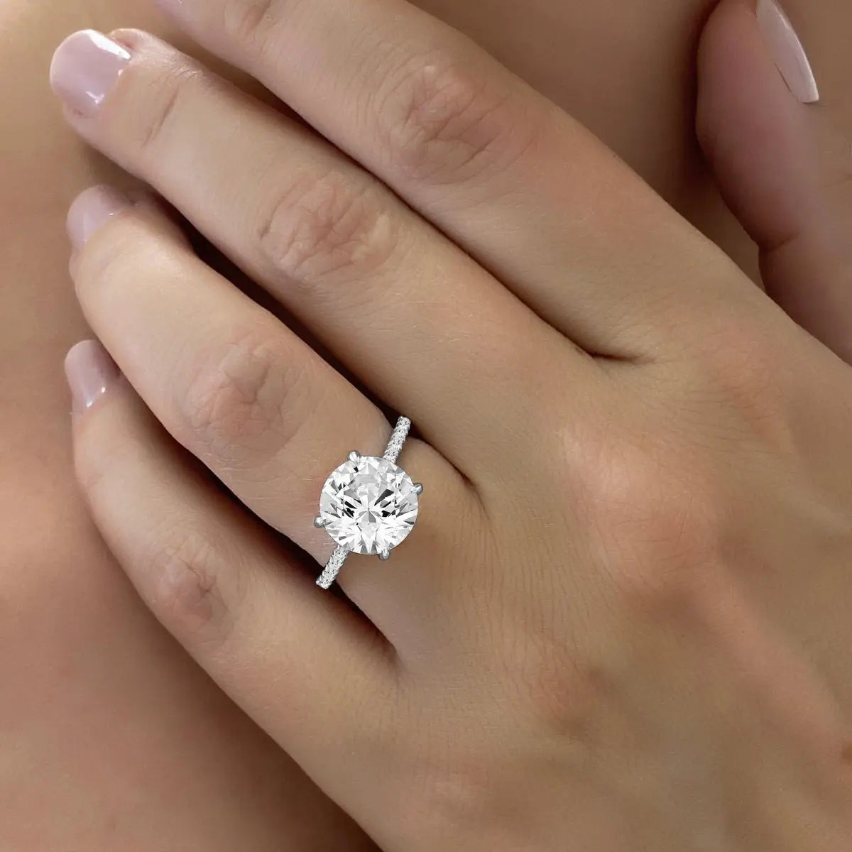 Celine 4 Carat Skinny Ring Anna Zuckerman