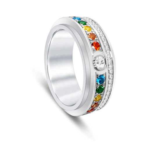 Chakra Crystal Healing Ring Anna Zuckerman