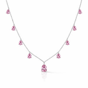 Champagne Drop Necklace in Argyle Pink Anna Zuckerman