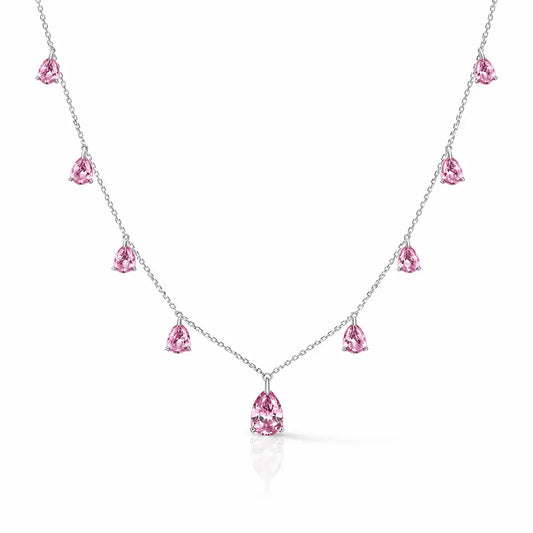 Champagne Drop Necklace in Argyle Pink Anna Zuckerman