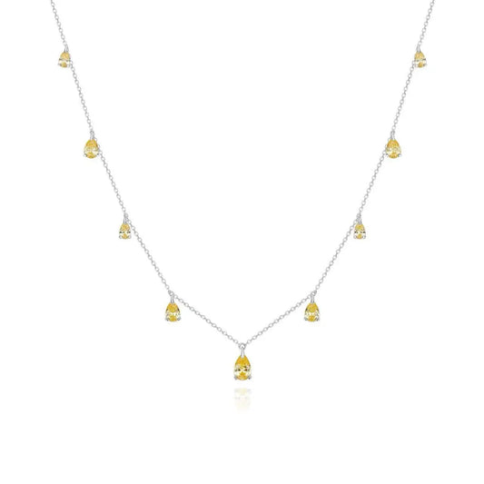 Champagne Drop Necklace in Canary Yellow Anna Zuckerman