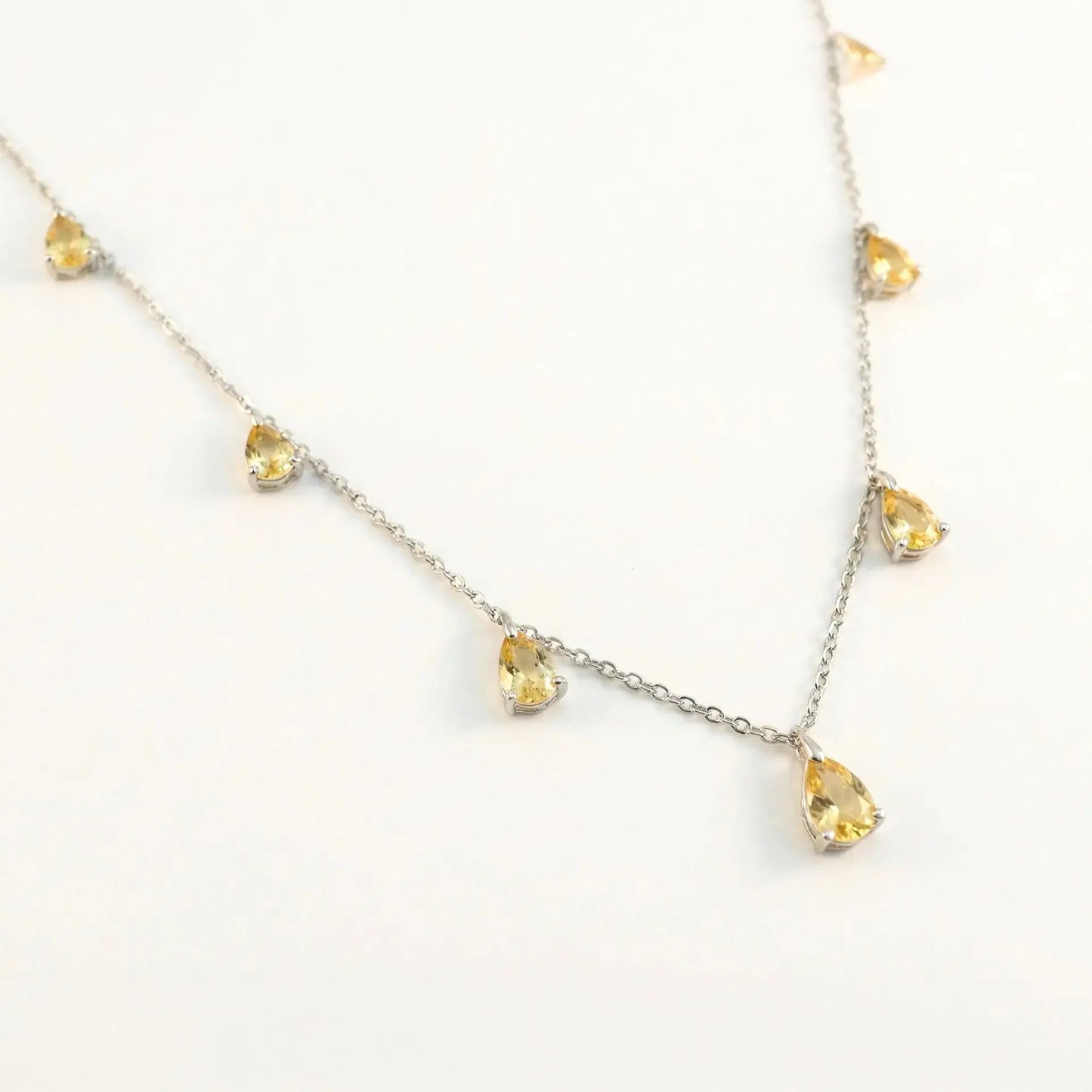Champagne Drop Necklace in Canary Yellow Anna Zuckerman