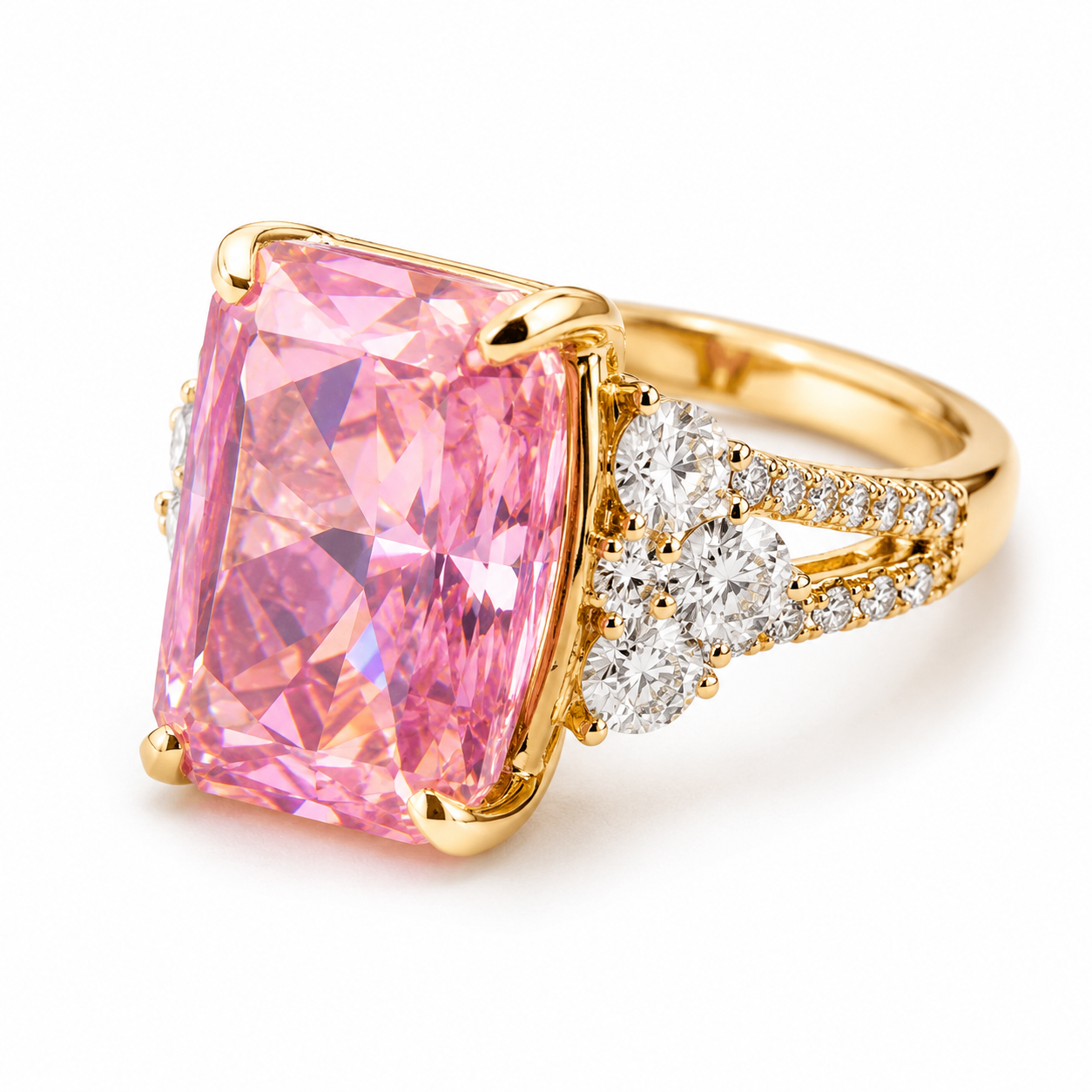 Pink Radiant Cocktail Ring by AZ Essentials