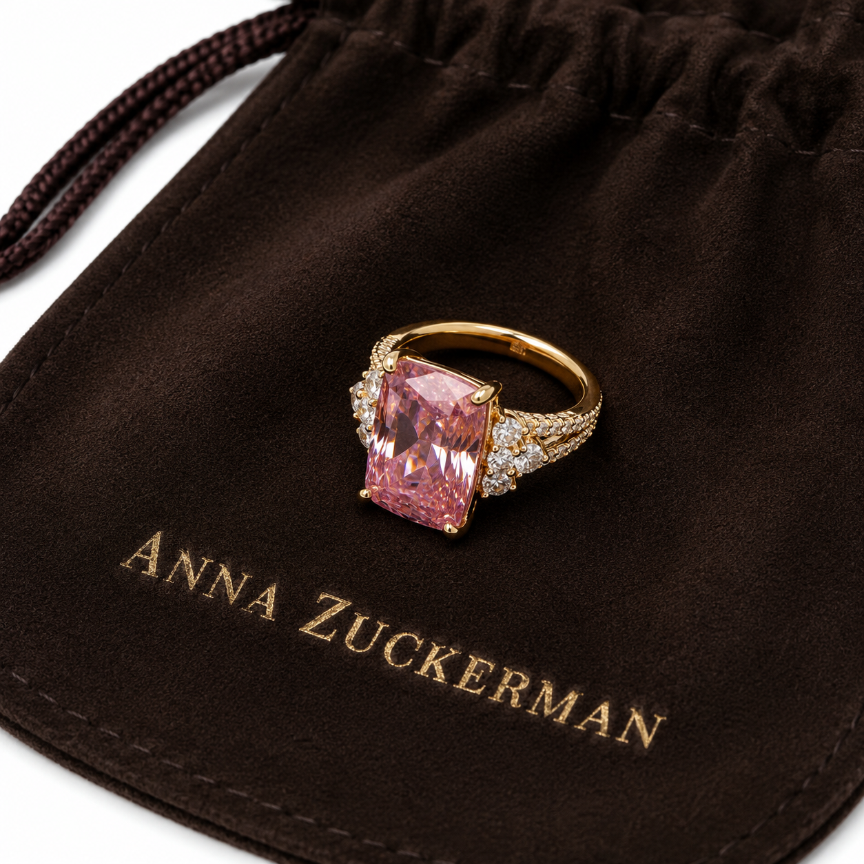 Pink Radiant Cocktail Ring by AZ Essentials
