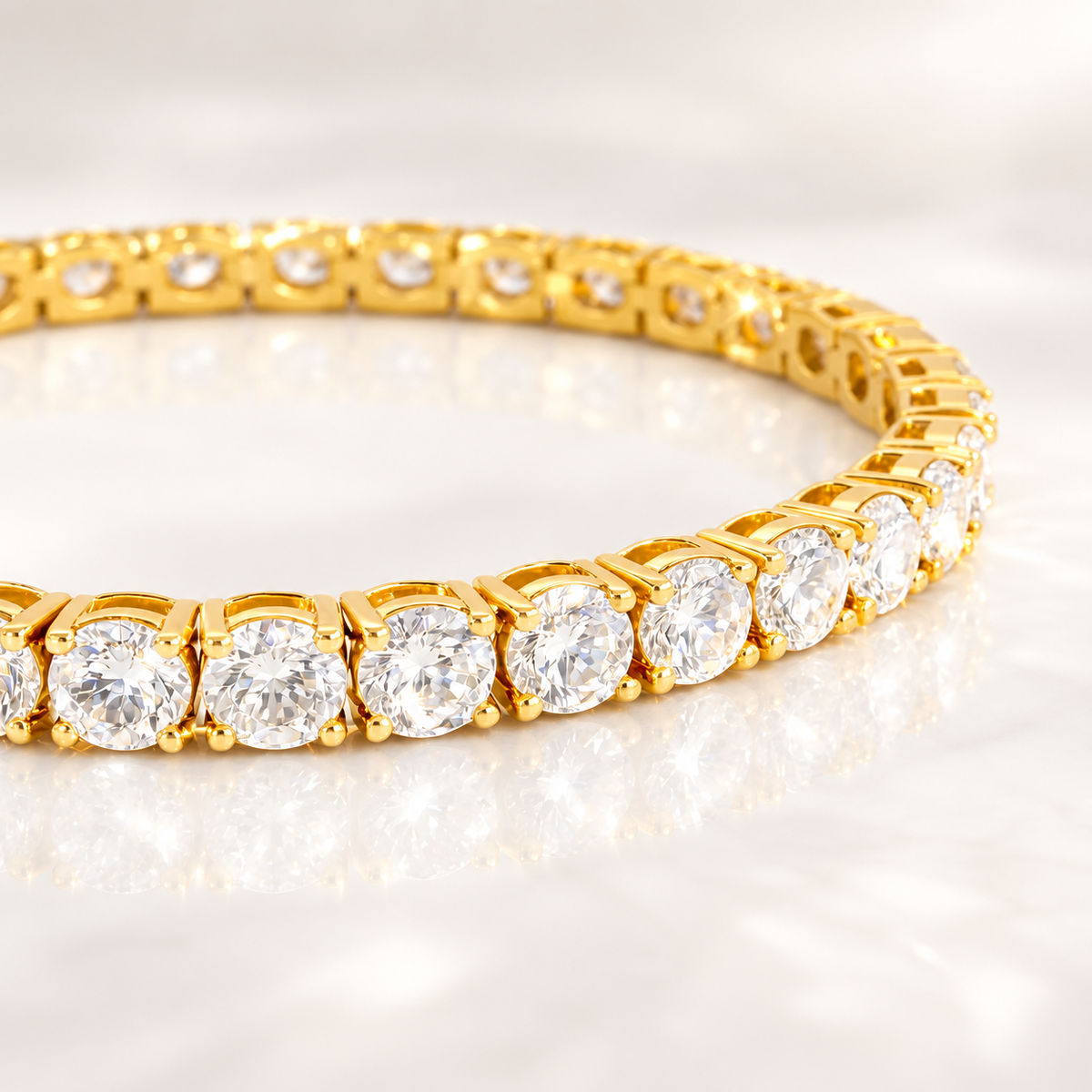 Delicate 5 Carat Tennis Bracelet