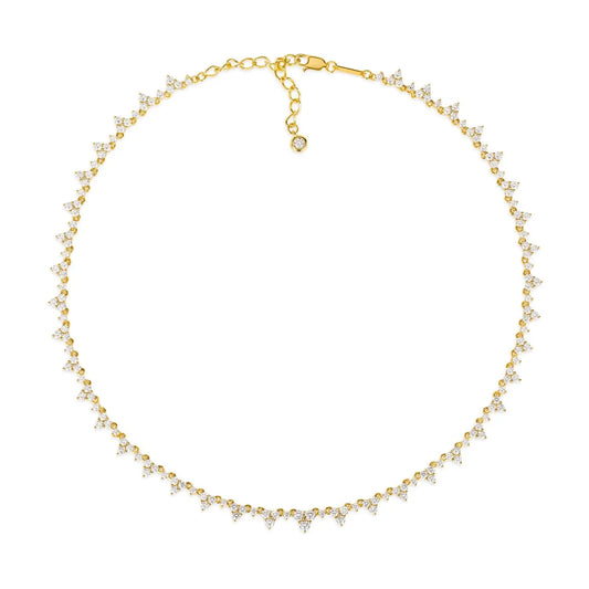 Chelsea Diamond Crystalline Choker Anna Zuckerman Retail