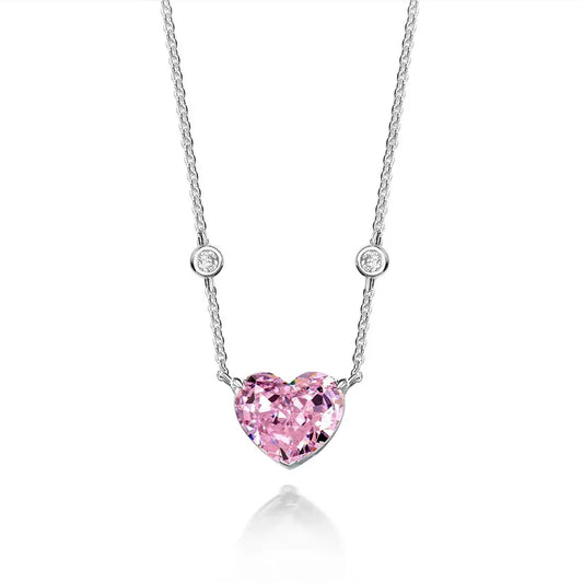 Chloe Zoe Necklace in Arglye Pink Anna Zuckerman