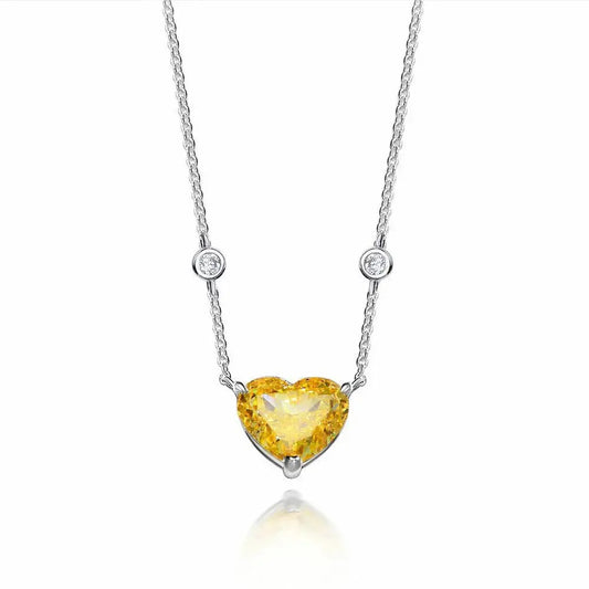 Chloe Zoe Necklace in Canary Yellow Anna Zuckerman