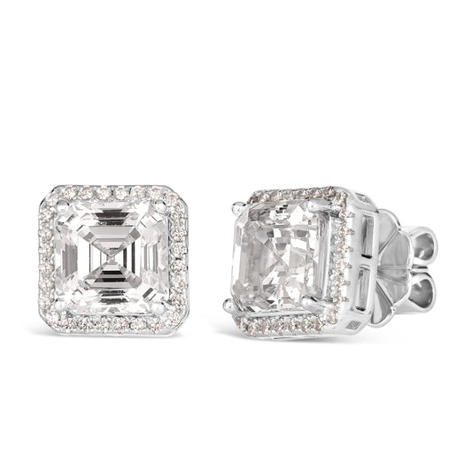 Arabella 14 Diamond White 6tcw Earrings - Anna Zuckerman Luxury Earrings