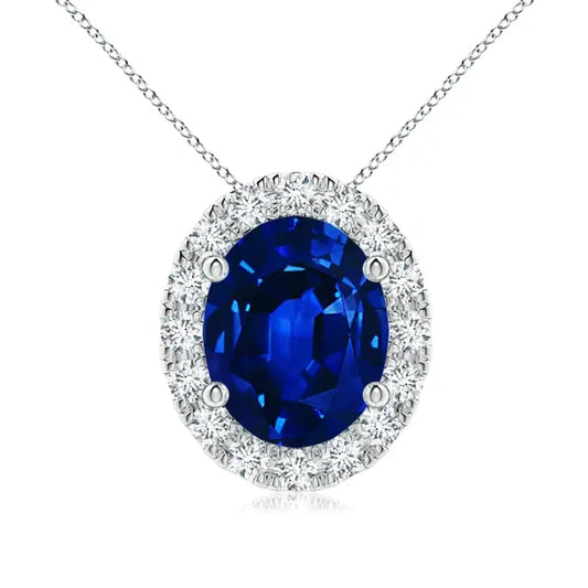 Classic Multi Gem Pendant on a Chain - Anna Zuckerman