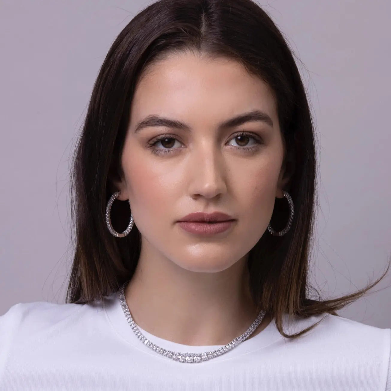 Classy Girl 30ctw Tennis Necklace - Anna Zuckerman