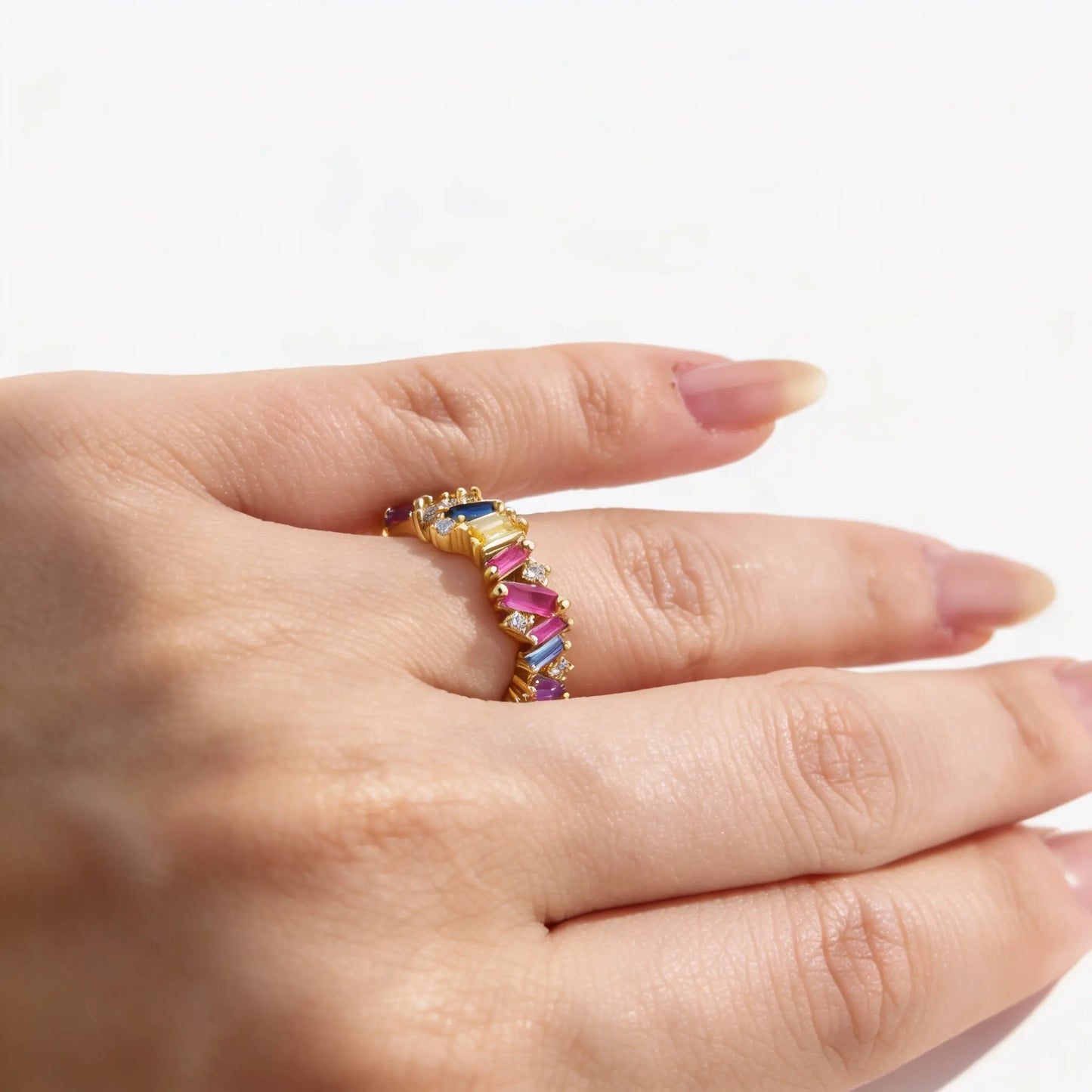 Confetti Baguette Eternity Ring