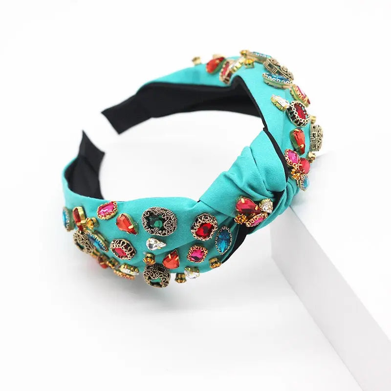 Contessa Jewel Knotted Headband Anna Zuckerman