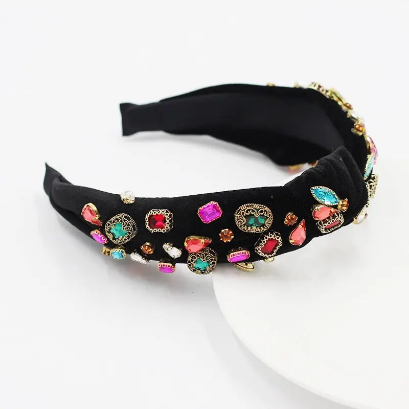Contessa Jewel Knotted Headband Anna Zuckerman