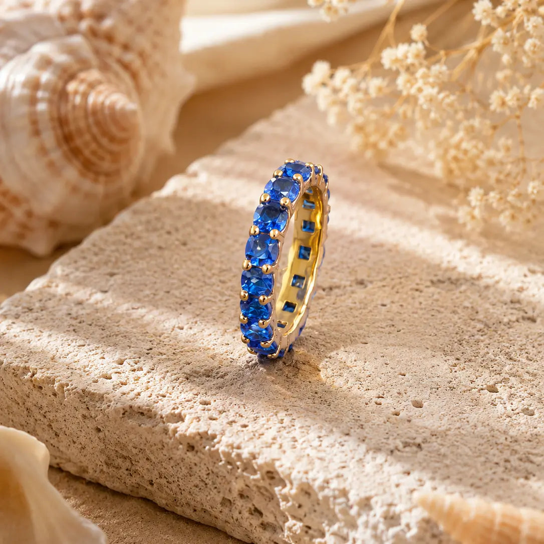 Corsica Eternity Ring in Sapphire