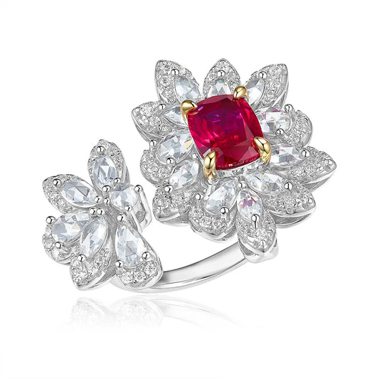 Crimson Crown Bypass Ring Anna Zuckerman