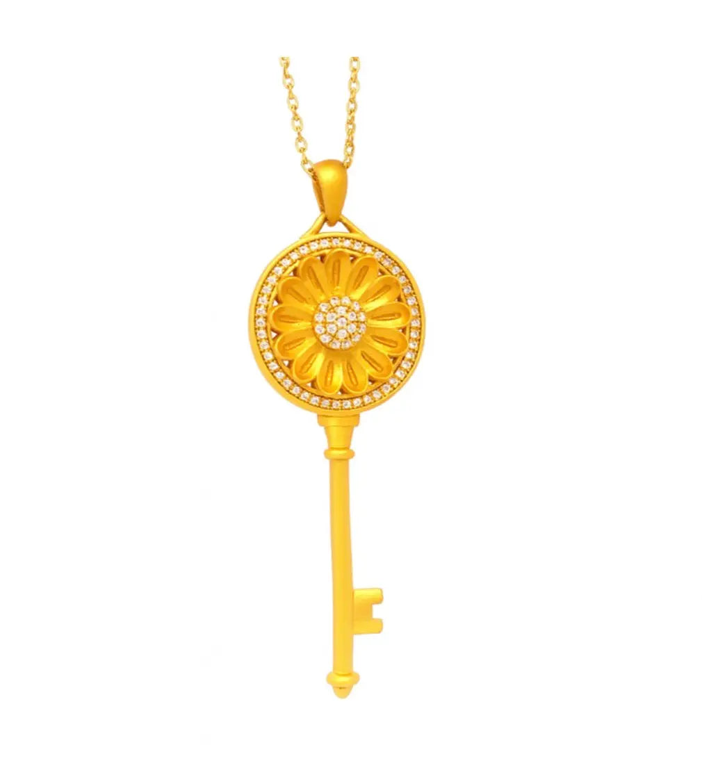 Crimson Key Necklace Anna Zuckerman