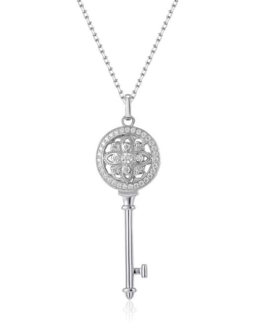 Crystalline Key Necklace