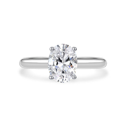 2 Carat Oval Solitaire Ring