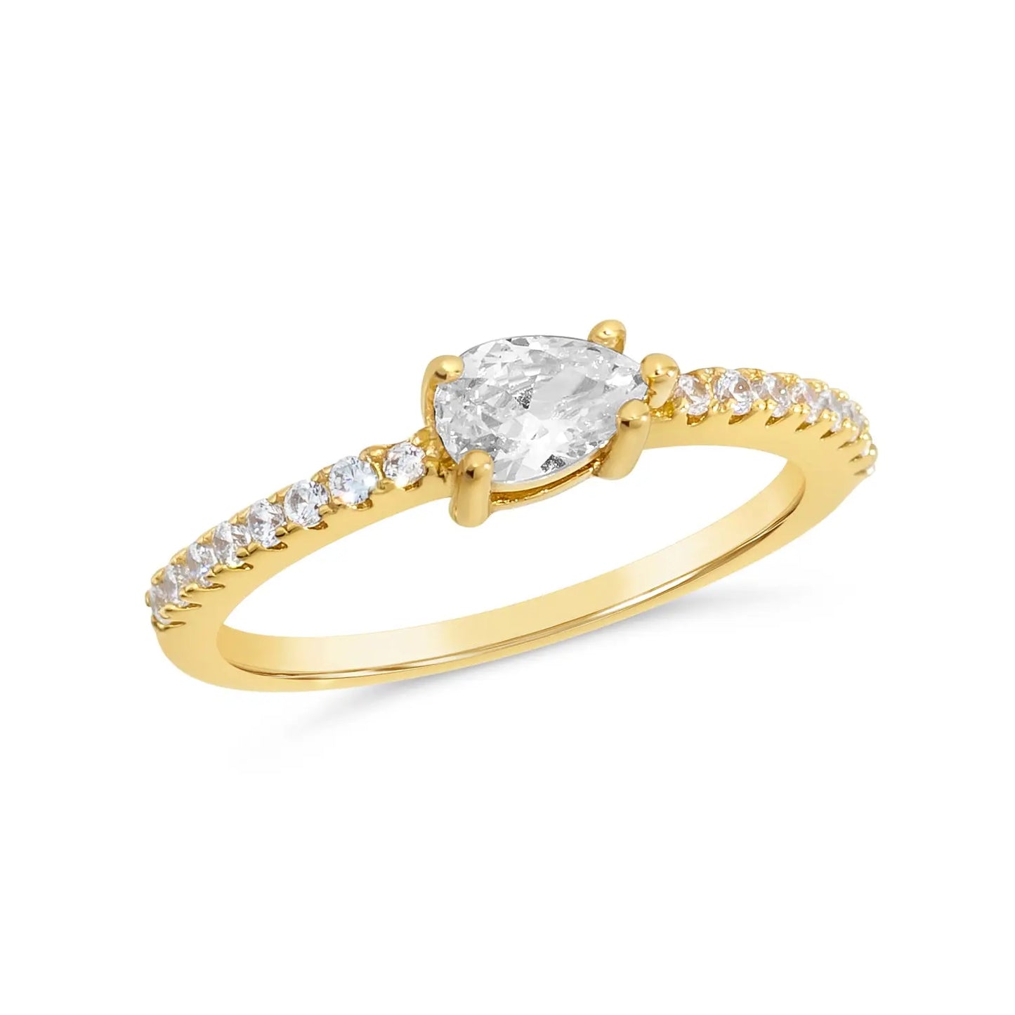 Dainty Pear Shape Ring Anna Zuckerman