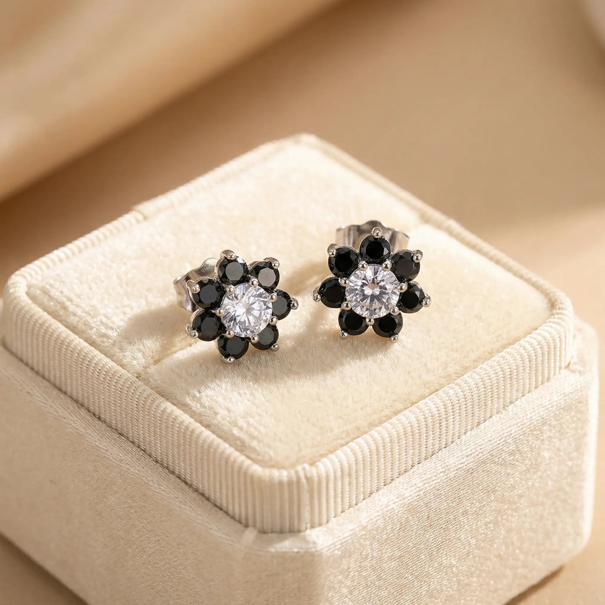 Daisy Studs by AZ Essentials in Black Diamond Anna Zuckerman