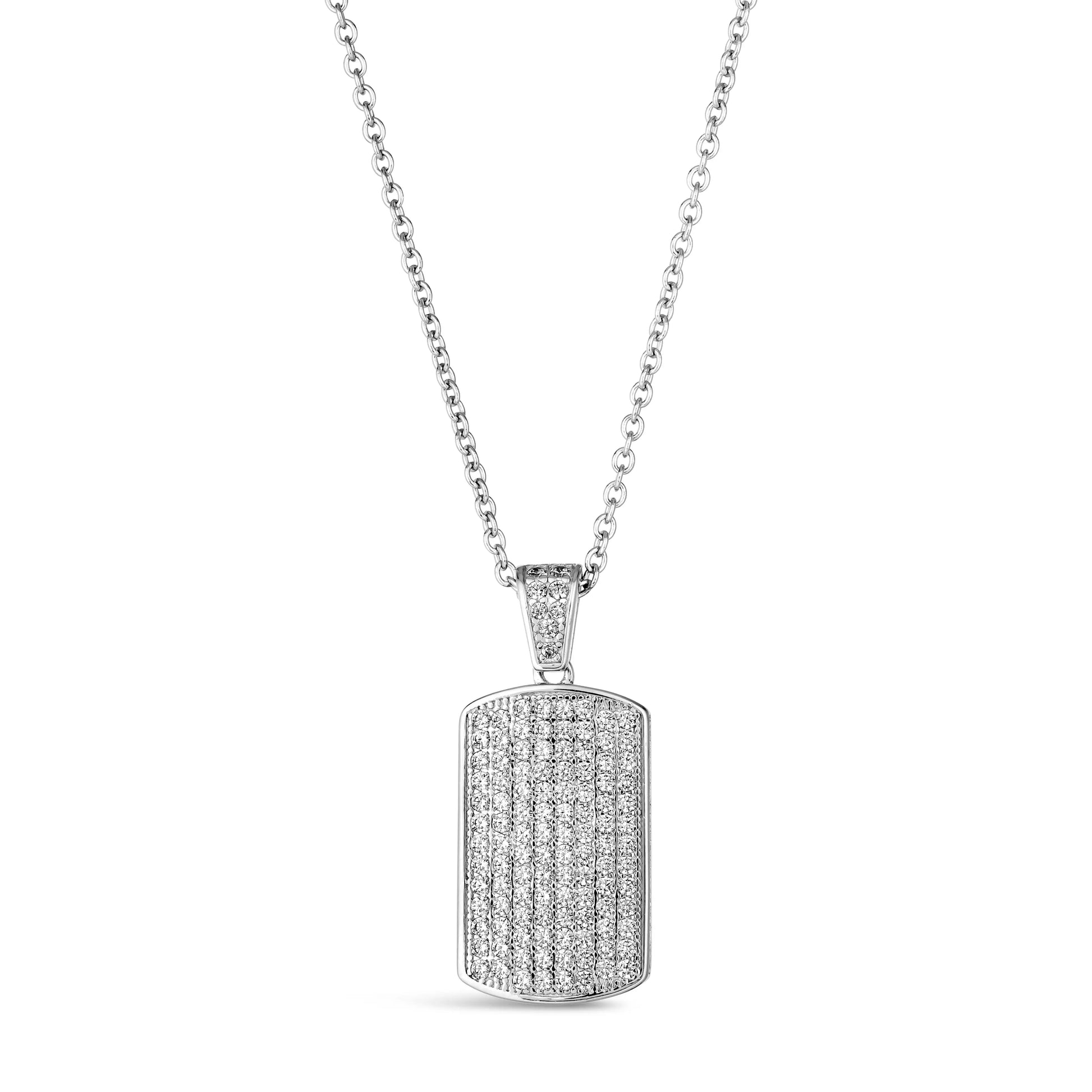 Date Night Necklace in Pave - Anna Zuckerman