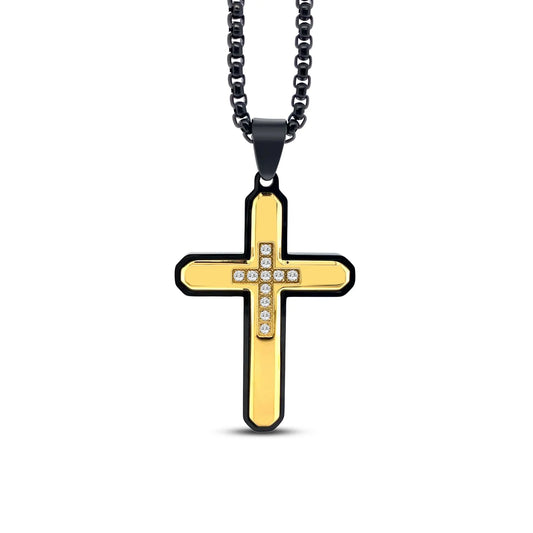 Davant Gold Cross Necklace Anna Zuckerman