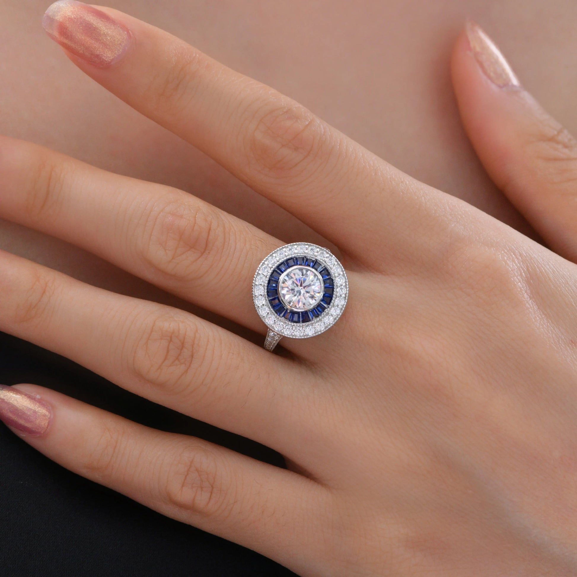 Demi Vintage 1 Carat Diamond Crystalline Ring Ruby - Anna Zuckerman