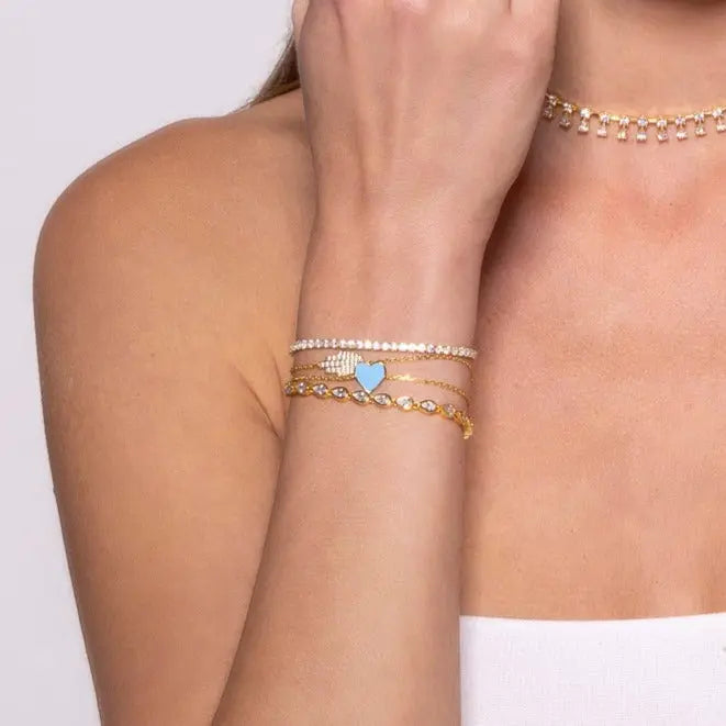 Diamond Pave Hamsa Bracelet - Anna Zuckerman