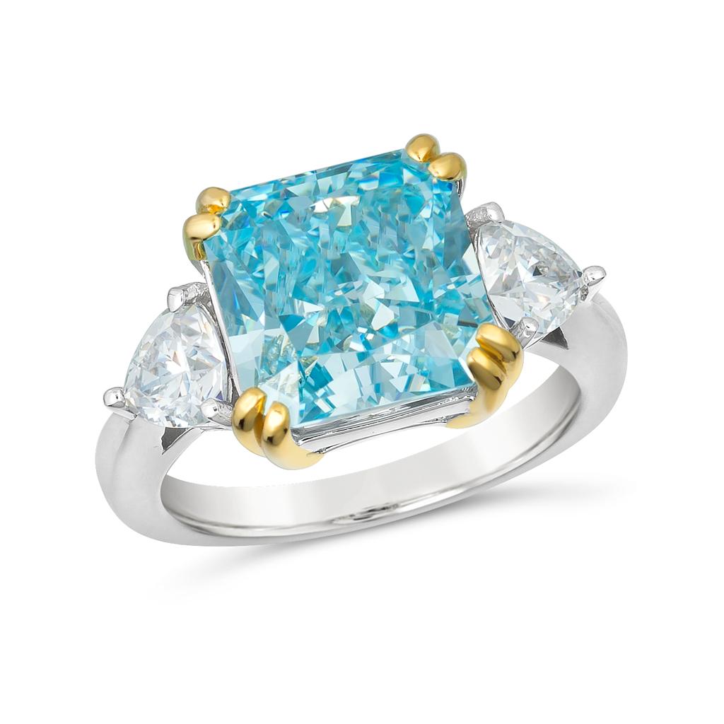 Allura 3 Stone Diamond Crystalline Ring