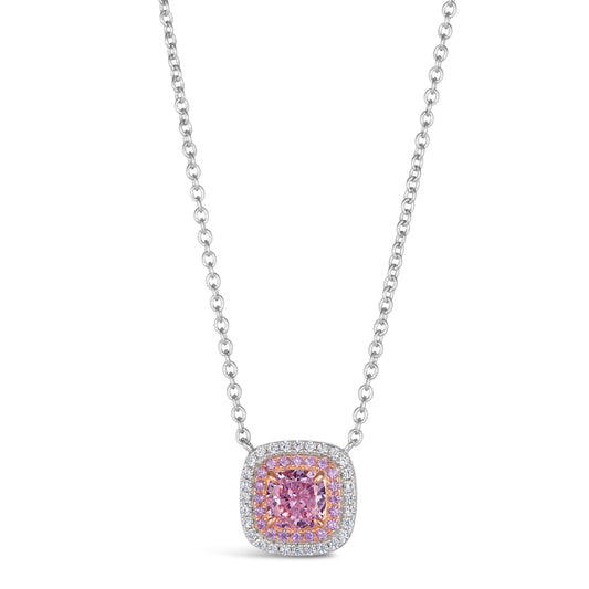 Lucia Brilliante Necklace in Argyle Pink