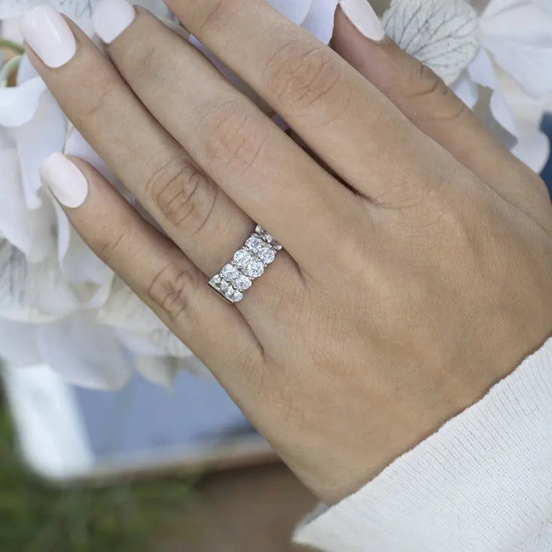 Double Row Infinity Ring 8 Carat Anna Zuckerman