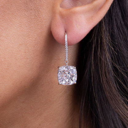 Diana 14 Diamond White Earrings