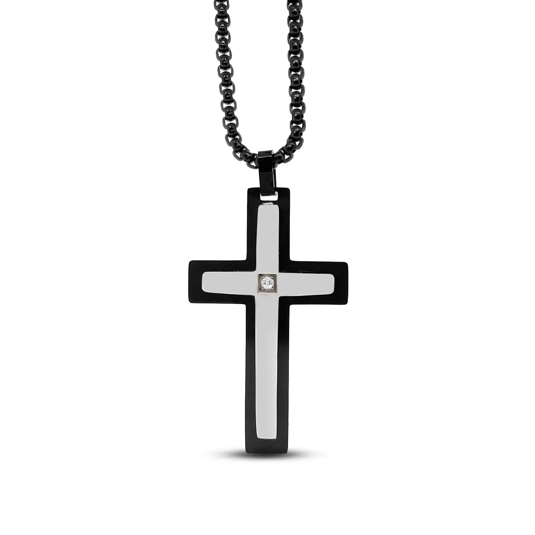Ebon Cross Necklace Anna Zuckerman