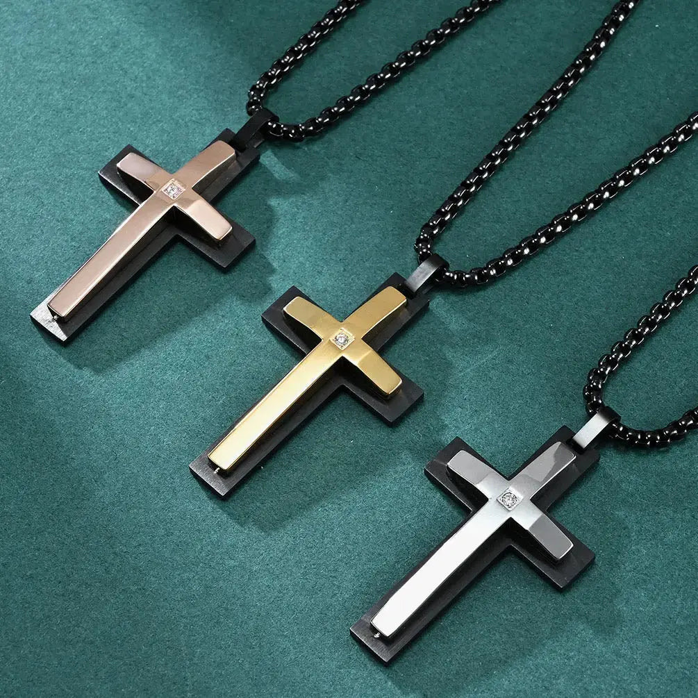 Ebon Cross Necklace Anna Zuckerman