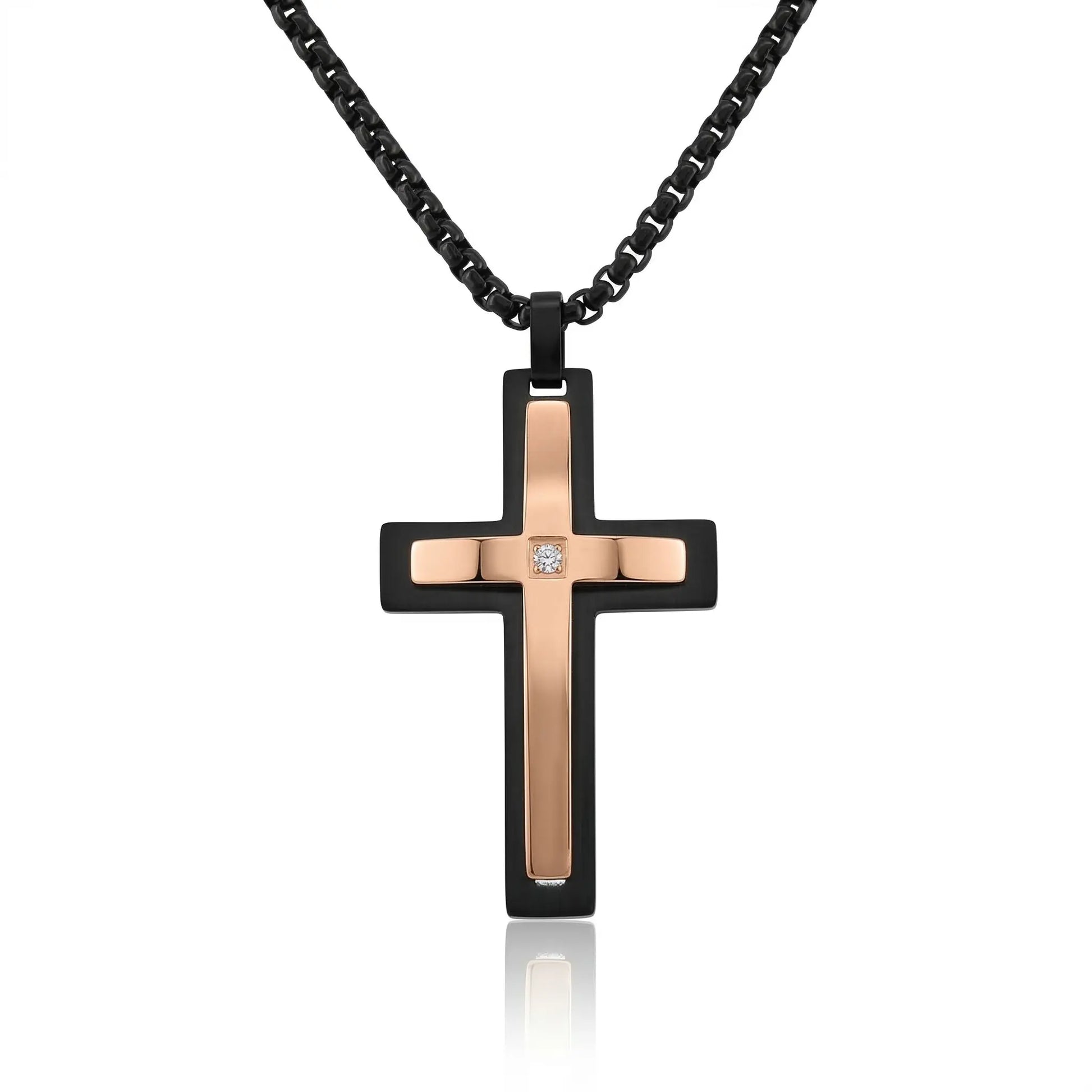 Ebon Cross Necklace Anna Zuckerman