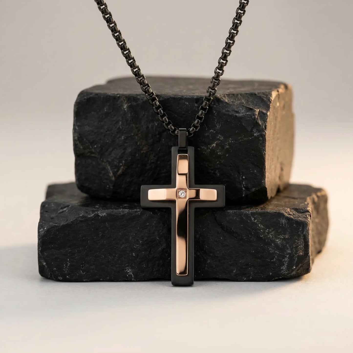 Ebon Cross Necklace Anna Zuckerman