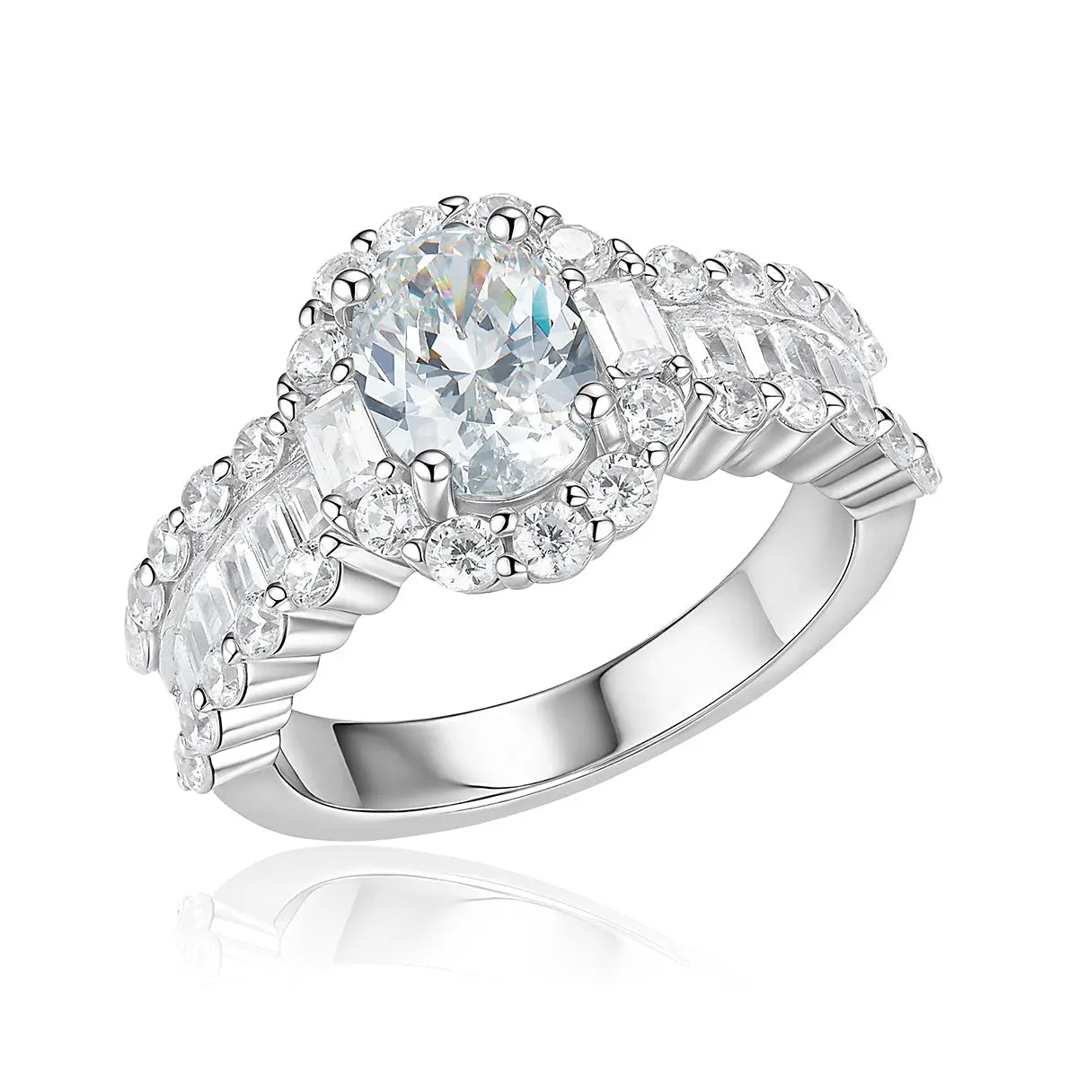 Edith Cocktail Ring in G/H Color Anna Zuckerman