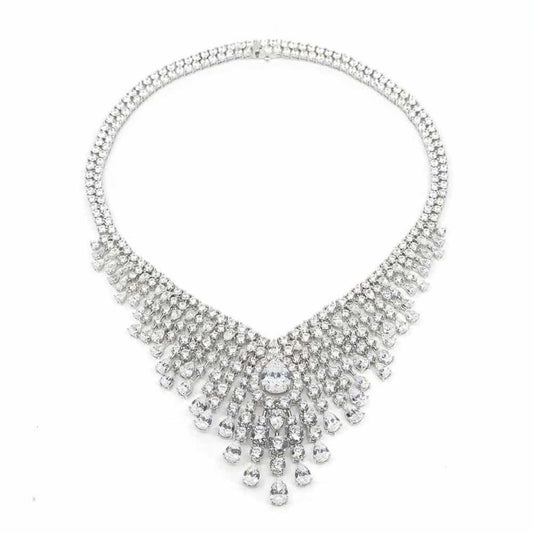 Queen Bee Diamond Crystalline Statement Necklace