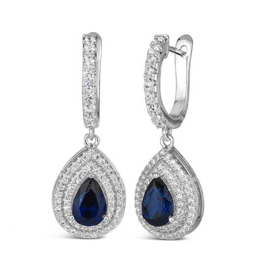Park Ave Blue Sapphire Earrings