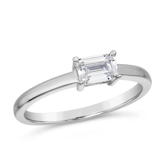 Emerald Cut Stacking Ring Anna Zuckerman Retail