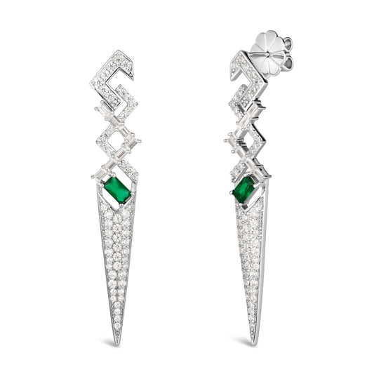 Emerald Envy Earrings Anna Zuckerman Retail