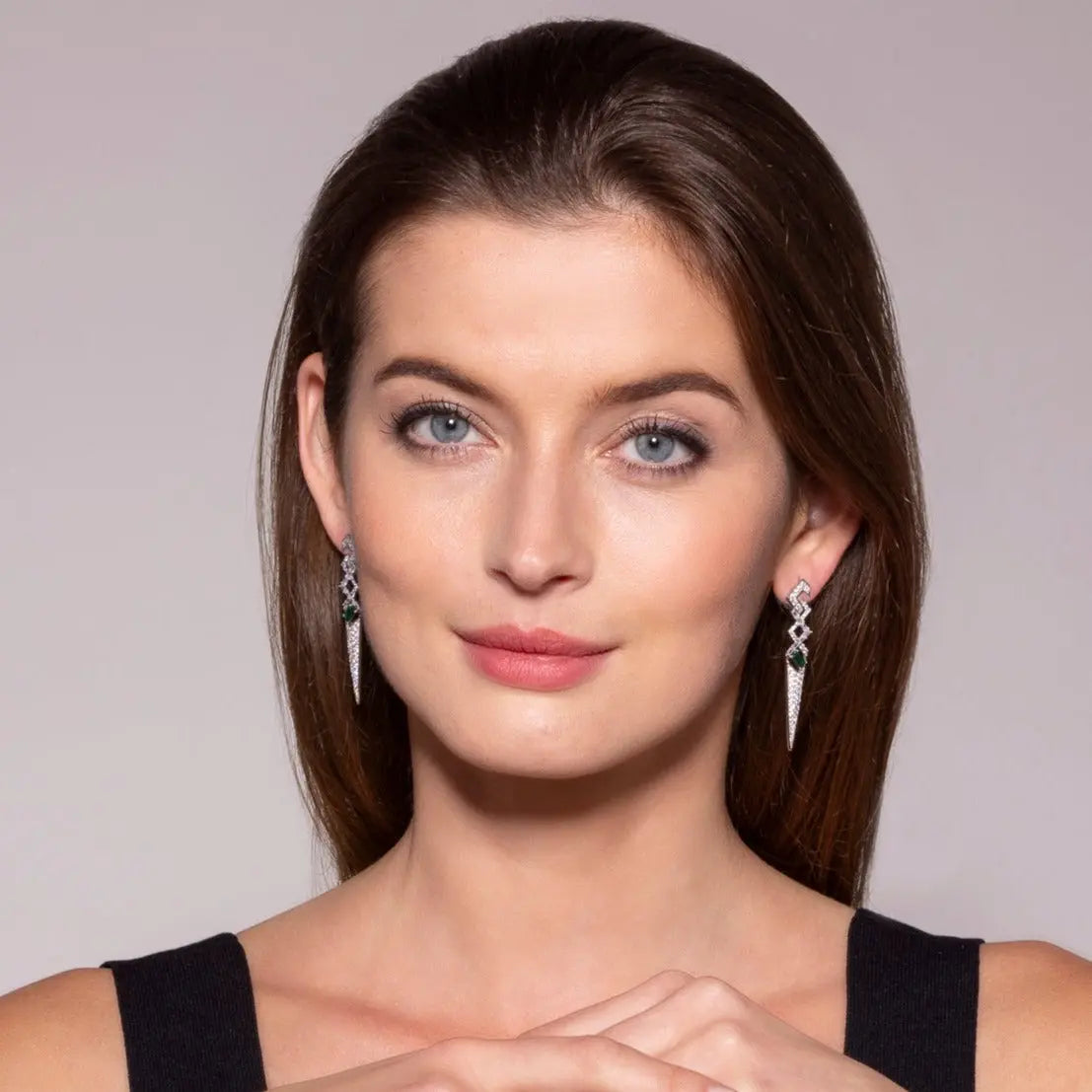Emerald Envy Earrings Anna Zuckerman Retail