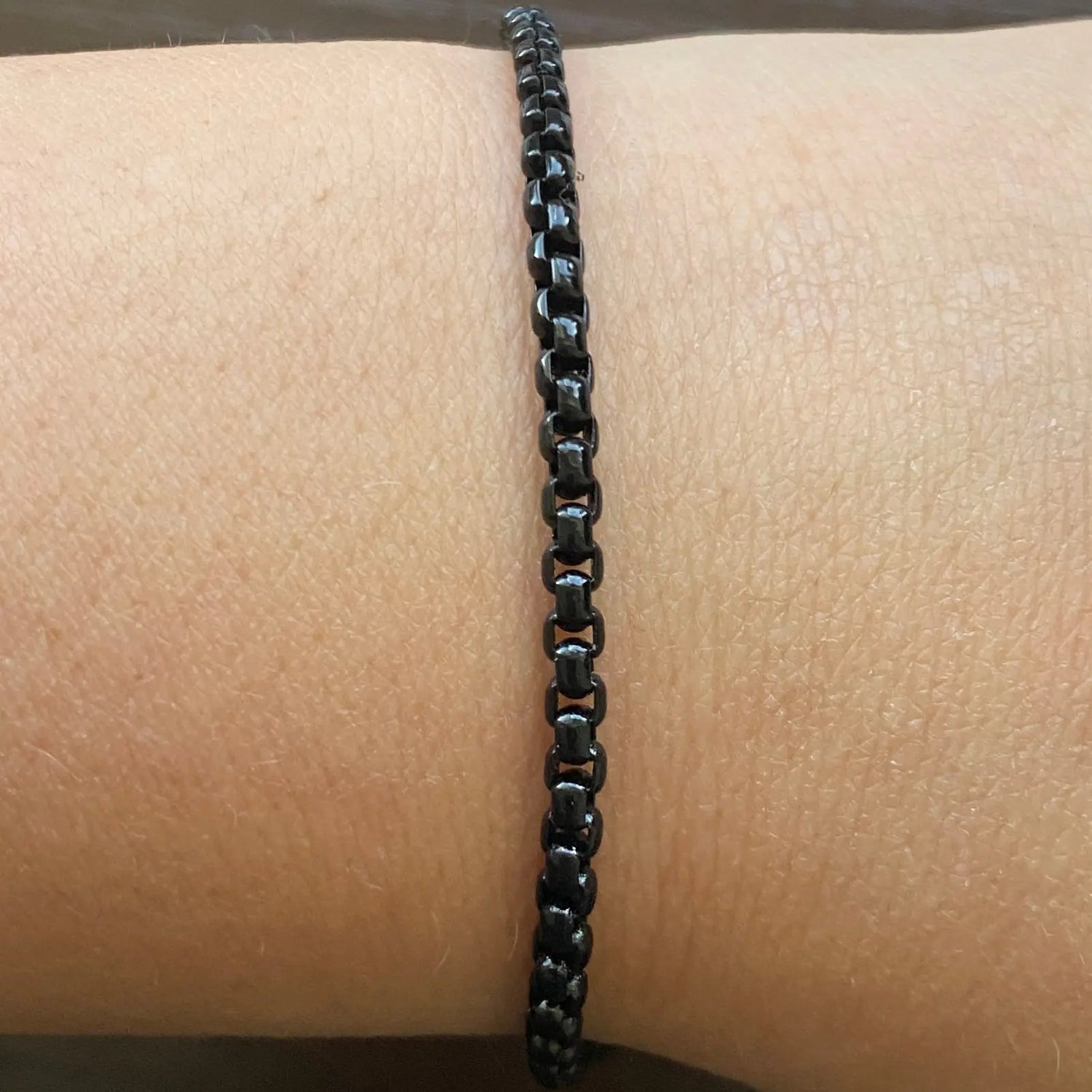 Enamel Chain Link Anklet Anna Zuckerman