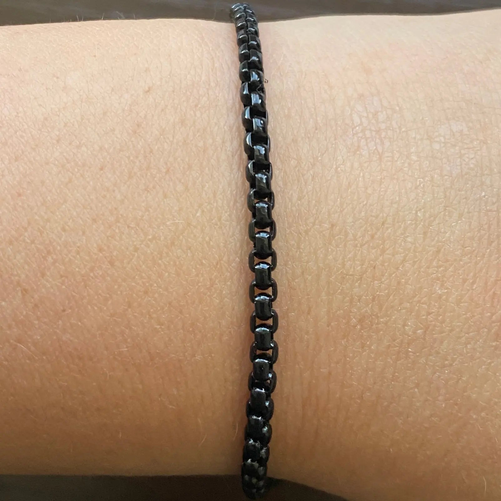 Enamel Chain Link Anklet Anna Zuckerman